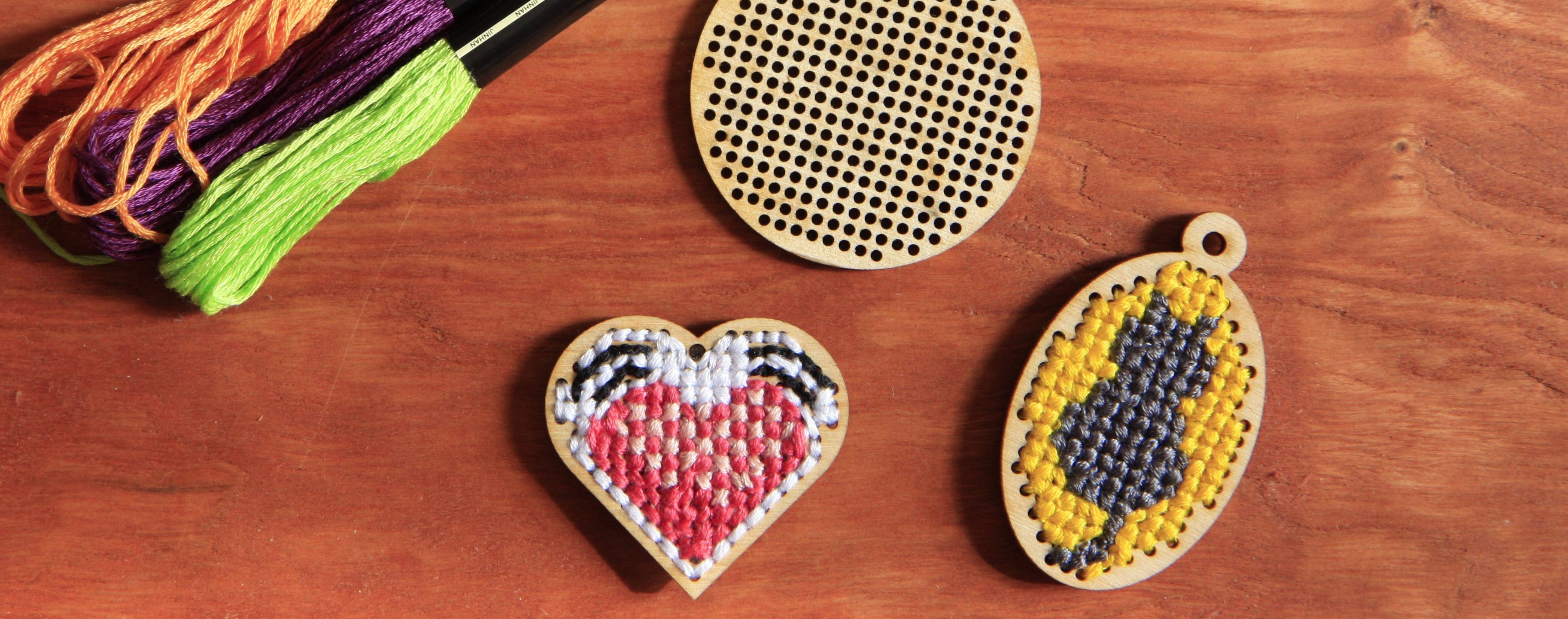 Laser Cut CrossStitch Craft Night NextFab