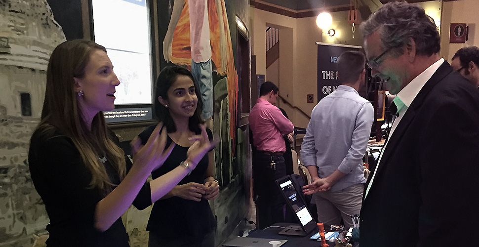 Bryanne Leeming and Paayal Khanna attend Philly's Maker Meetup to showcase Splats 