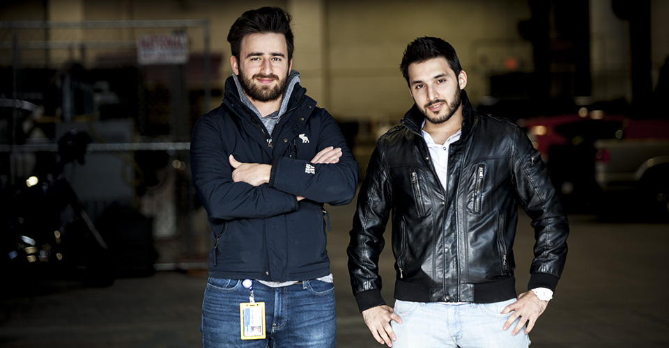 NextFab members and EAOS Founders Alperen Topay and Emin Faki