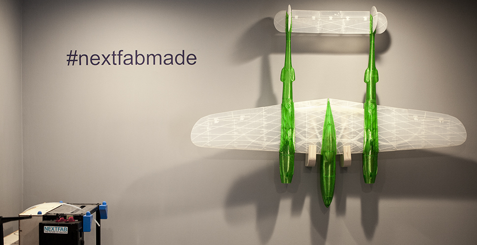 #nextfabmade photo of a 3d printed plane