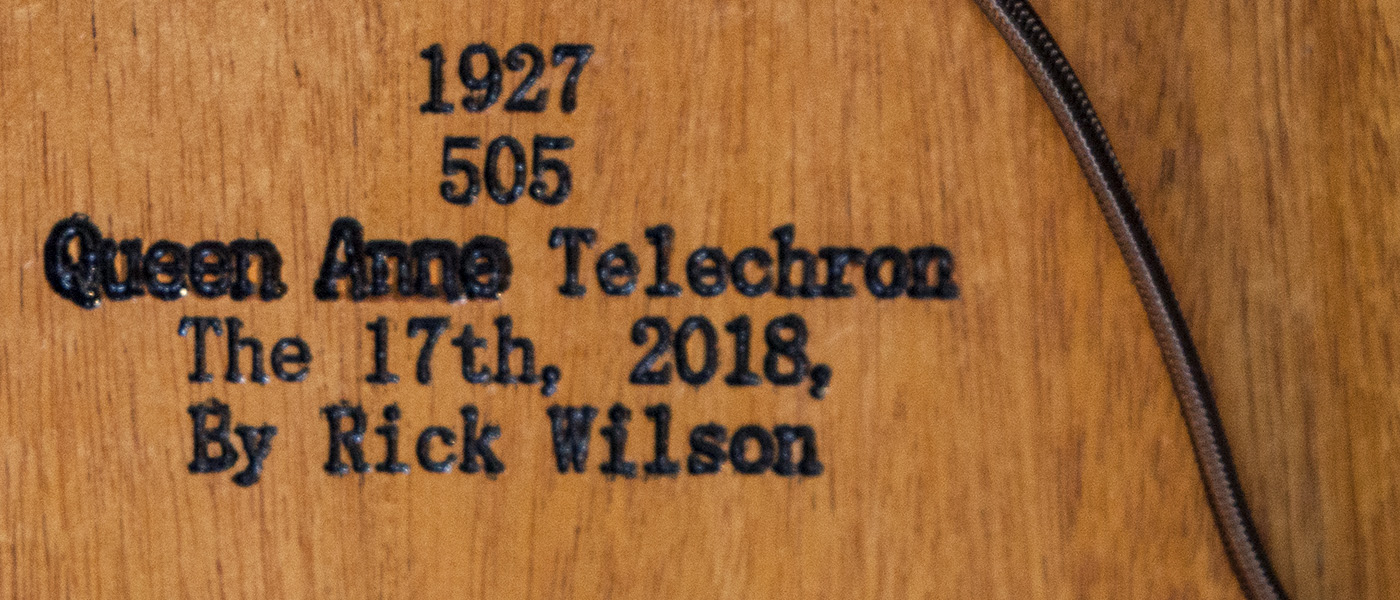 Dr. Rick Wilson’s Queen Anne Telechron Clock