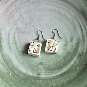 Confetti - Carefully crafted earrings using a variety of materials, digital design & laser cutters