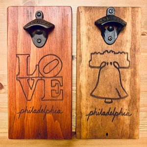 Philly Phlights - handcrafted wooden products, including coasters, bottle openers, and drink flights 3