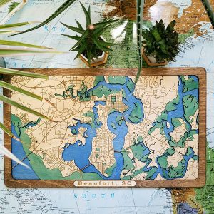 WoodScape Maps - scale-model cartographically accurate wooden maps 1