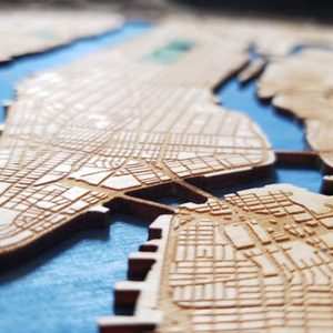 WoodScape Maps - scale-model cartographically accurate wooden maps 3