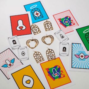 Saint Manifest - jewelry, pins, postcard