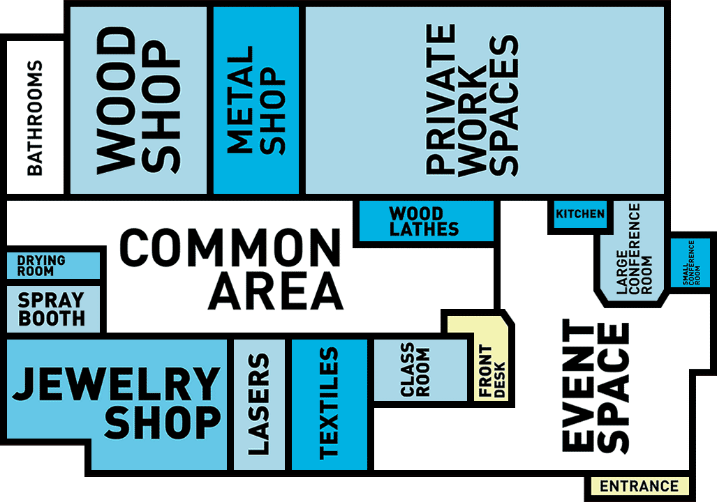 Diagram/Floor Plan NextFab North Philadelphia, PA Location