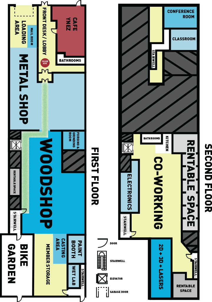 Diagram/Floor Plan NextFab South Philadelphia, PA Location