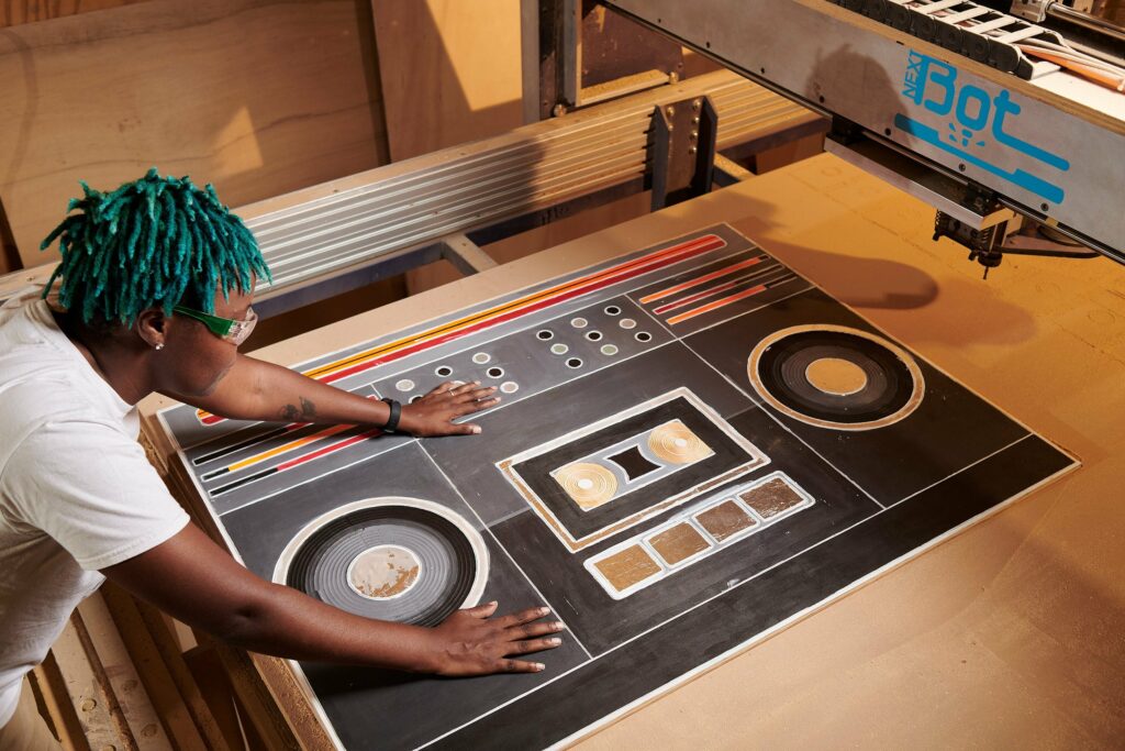 Makers working together