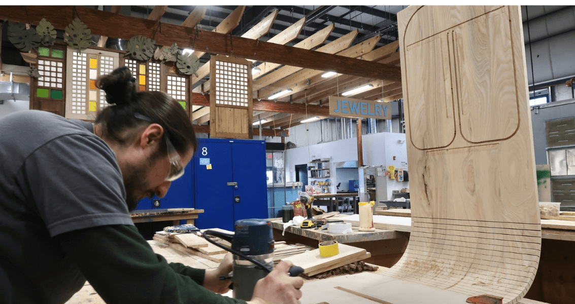 Building Furniture Tambour Door Coffee Table