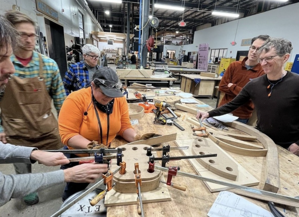 Learning steam bending at NextFab