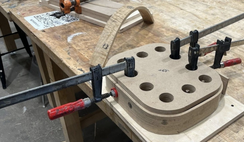 Steam bending tools and setup