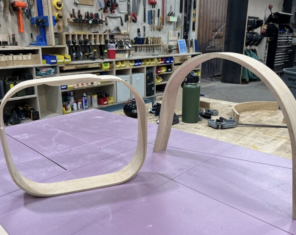 Steam bent wood example