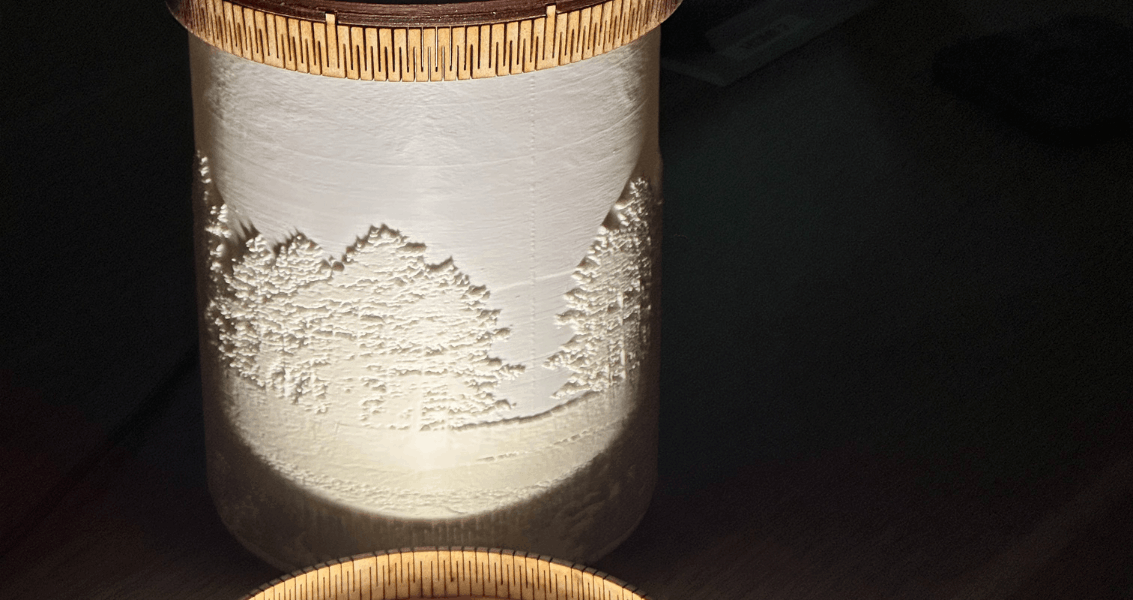 Build a Custom Shadow Lamp with 3D Printing and Laser Cutting